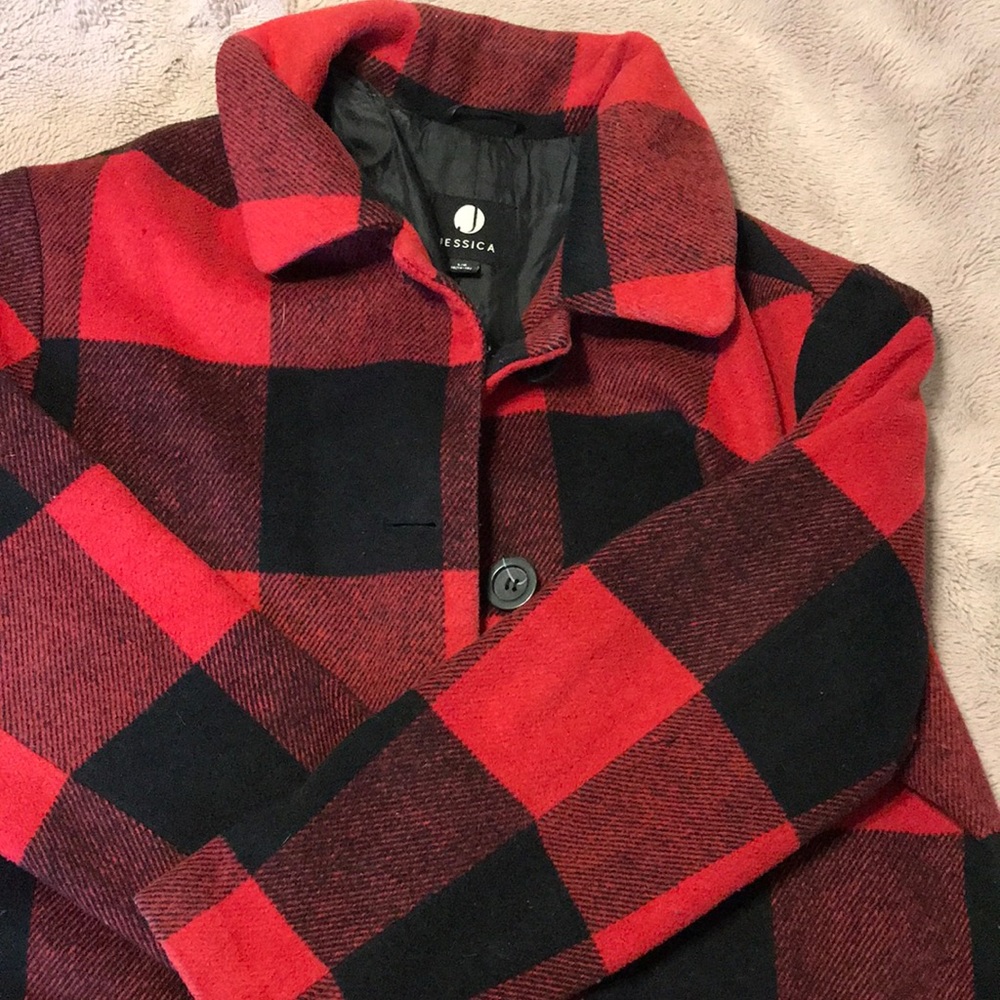 Womens Buffalo plaid winter jacket 14-16 by Jessica